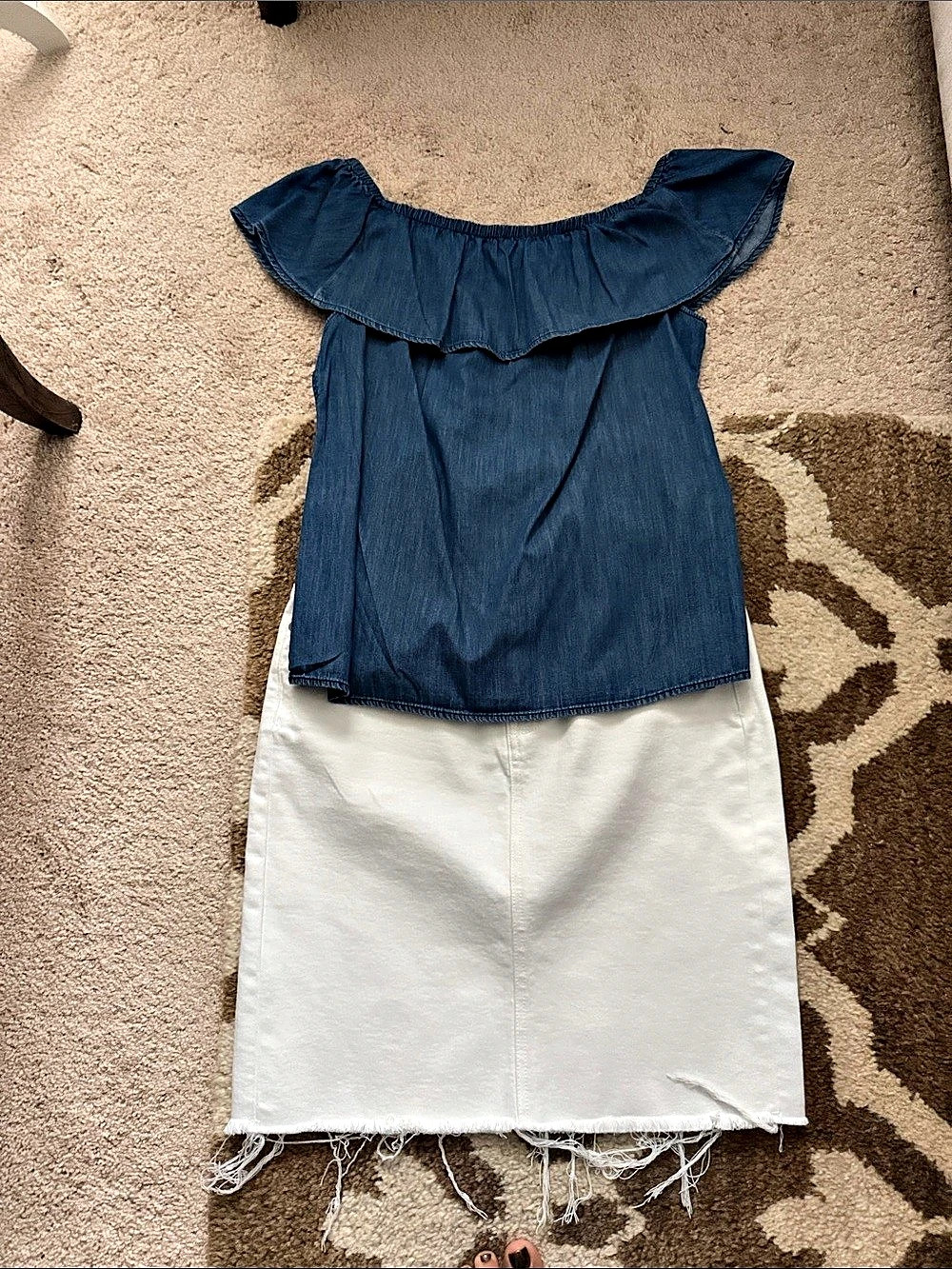 Hidden Denim pencil denim white skirt Size Large